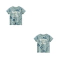 thumbnail image 1 of Jumpingount Camiseta de dibujos animados de verano para niños, estampado de animales, estilo , elástico, , transpirable, ropa informal de moda 120cm 2Conjunto, 1 of 6