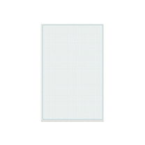 Better Office Products Graph Paper Pad, 17" x 11", 50 Sheets, Blue Line Border, Blueprint Paper, Double Sided, White, 4x4 Blue Quad Rule, Easy Tear Sheets, Grid Paper, Graph Paper
