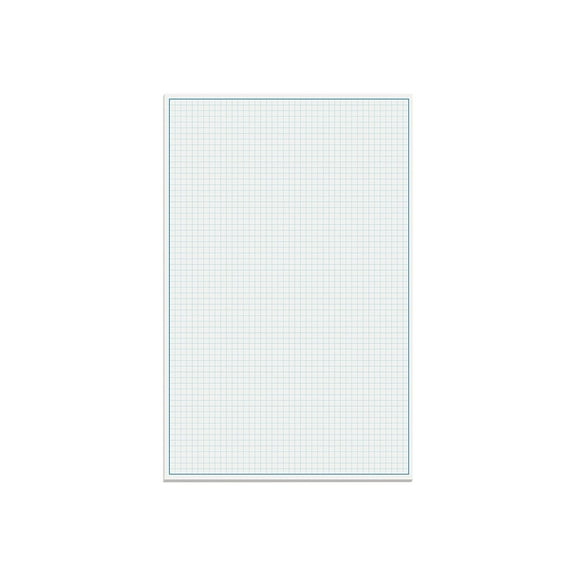 Better Office Products Graph Paper Pad, 17" x 11", 50 Sheets, Blue Line Border, Blueprint Paper, Double Sided, White, 4x4 Blue Quad Rule, Easy Tear Sheets, Grid Paper, Graph Paper