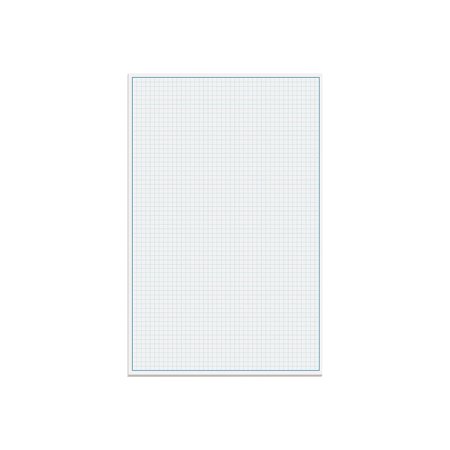 Better Office Products Graph Paper Pad, 17" x 11", 50 Sheets, Blue Line Border, Blueprint Paper, Double Sided, White, 4x4 Blue Quad Rule, Easy Tear Sheets, Grid Paper, Graph Paper