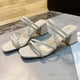 thumbnail image 5 of Zapatos elegantes para caminar para mujer sandalias de tacón cuadrado transpirables para fiesta y vacaciones, 5 of 9