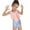 12Pink, variant on Jacenvly New Parent-Child Swimsuit Skin-Friendly Plus Size Swimwear Family Swimsuits Matching Set Print Out Backless Swimwear 2-10 Years Blue