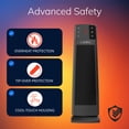 thumbnail image 3 of Lasko CT22850 Black 1500W 3 Speed, Oscillating, Remote, Timer Ceramic Tower Space Heater, 3 of 8