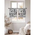 thumbnail image 3 of Happy Easter Sheer Curtains 54 Inch Length 2 Panels Set Window Treatments, Rabbits Eggs Carrots Black Gray Plaid Rod Pocket Semi Curtains for Living Room/Bedroom/Kitchen Décor, 104"W x 54"L, 3 of 7