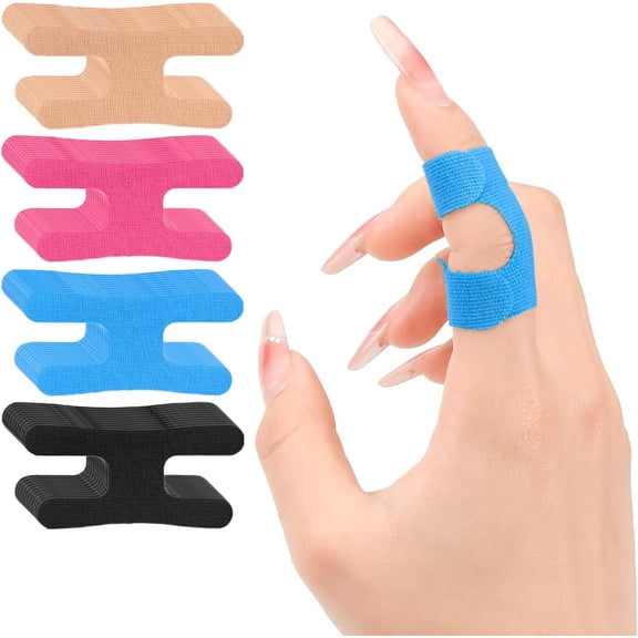 Kinesiology Tape for Fingers, 40 Pcs Precut Finger Wrap Support Brace Elastic Athletic Tape Patches