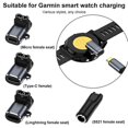 thumbnail image 5 of For Garmin Watch Charger Adapter Angled Type-C Watch Charging Mini Portable Converter, 5 of 5