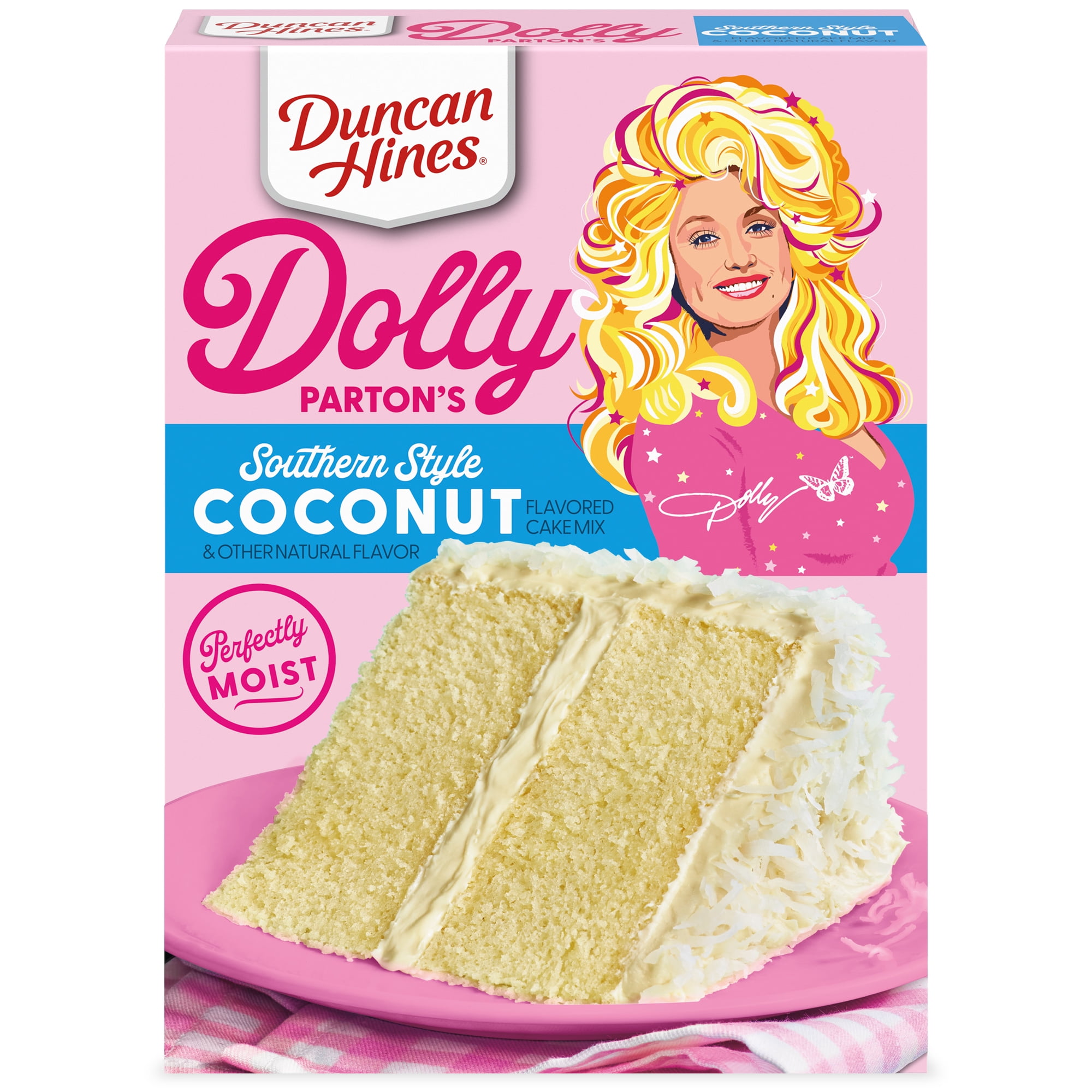Duncan Hines Dolly Parton's Favorite Coconut Flavored Cake Mx 15.25oz
