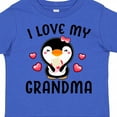 thumbnail image 4 of Inktastic I Love My Grandma with Cute Penguin and Hearts Girls Toddler T-Shirt, 4 of 5