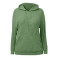 thumbnail image 6 of BFHHYA Kids Girls Ribbed Knit Hooded Sweatshirt Drop Shoulder Long Sleeve Pullover Casual Basic Top for Daily Commutes (4-14Y), 6 of 7