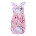 thumbnail image 1 of Ropa para Mascotas Sunnimix con Capucha Invierno Peluche Caliente para Perros Bichon Pequeño Rosa M, 1 of 7