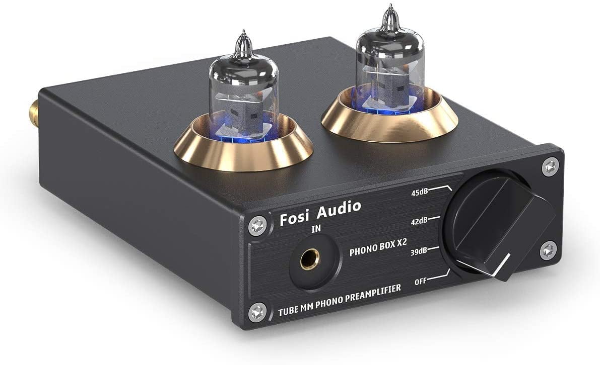 HiFi Vacuum Tube Phono Preamplifier MM RIAA Turntable Preamp Stereo Audio Amp 