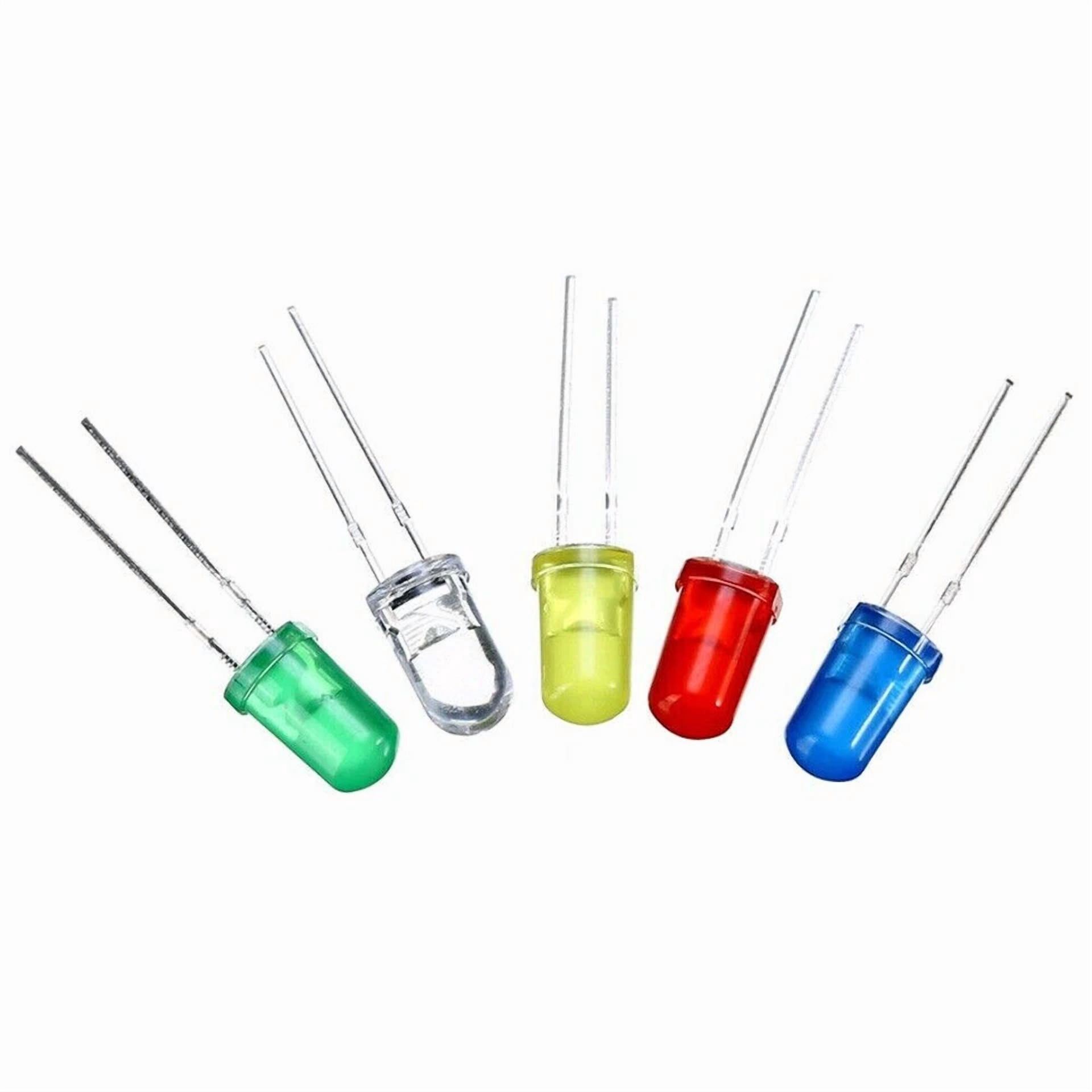 BUTTERFLY- 200Pcs 3Mm 5Mm Led Light White Yellow Red Blue Green Assortment Diodes Diy Kit