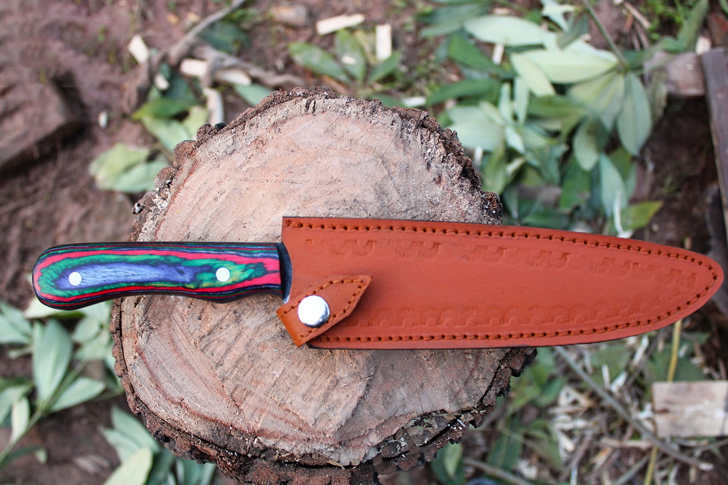 Almazan® Custom Handmade Chef Knife For Professional Chefs, Home Chefs, Outdoor Cooking, And Preparing Meals With Precision