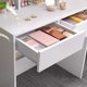 thumbnail image 4 of VASAGLE Vanity Set, Dressing Table Set with Tri-Fold Mirror, Large Table Top, 2 Drawers, White URDT115W01V1, 4 of 8