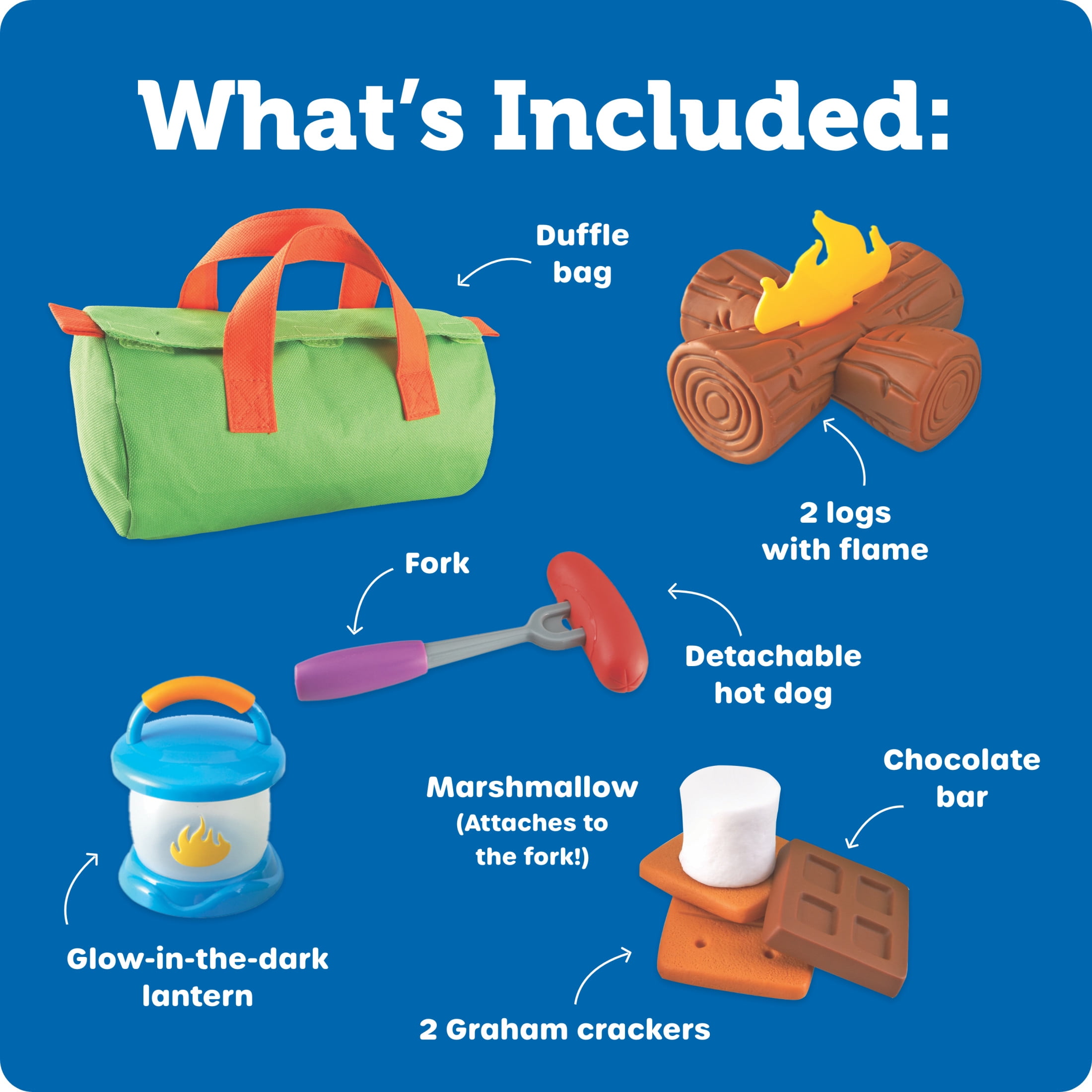 Learning Resources New Sprouts Camp Out! Imaginative Play, Camping Toy, Outdoor Toy Food, Ages 2 +