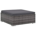 thumbnail image 5 of vidaXL 8 Piece Garden Lounge Set with Cushions Poly Rattan Grey, 5 of 5