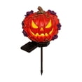 thumbnail image 2 of PYURTEP Halloween Solar Lights Outdoor, LED Light‑Up Pumpkin Stake Lights, Spooky Waterproof Outdoor Solar Lights for Yard Pathway Halloween Decor, 2 of 7