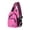 pink, variant on IAJFHAFS Small Sling Crossbody Backpack Shoulder Bag for Men Women, Lightweight One Strap Backpack Sling Bag Backpack for Hiking Walking Biking Travel Cycling