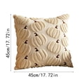 thumbnail image 2 of 20x20" Autumn Room Decor - Fluffy 3D Pumpkin Throw Pillow Covers - Premium Soft Faux Fur Cozy Cushion Cases for Couch Sofa and Fall Harvest Festival Halloween, 2 of 8