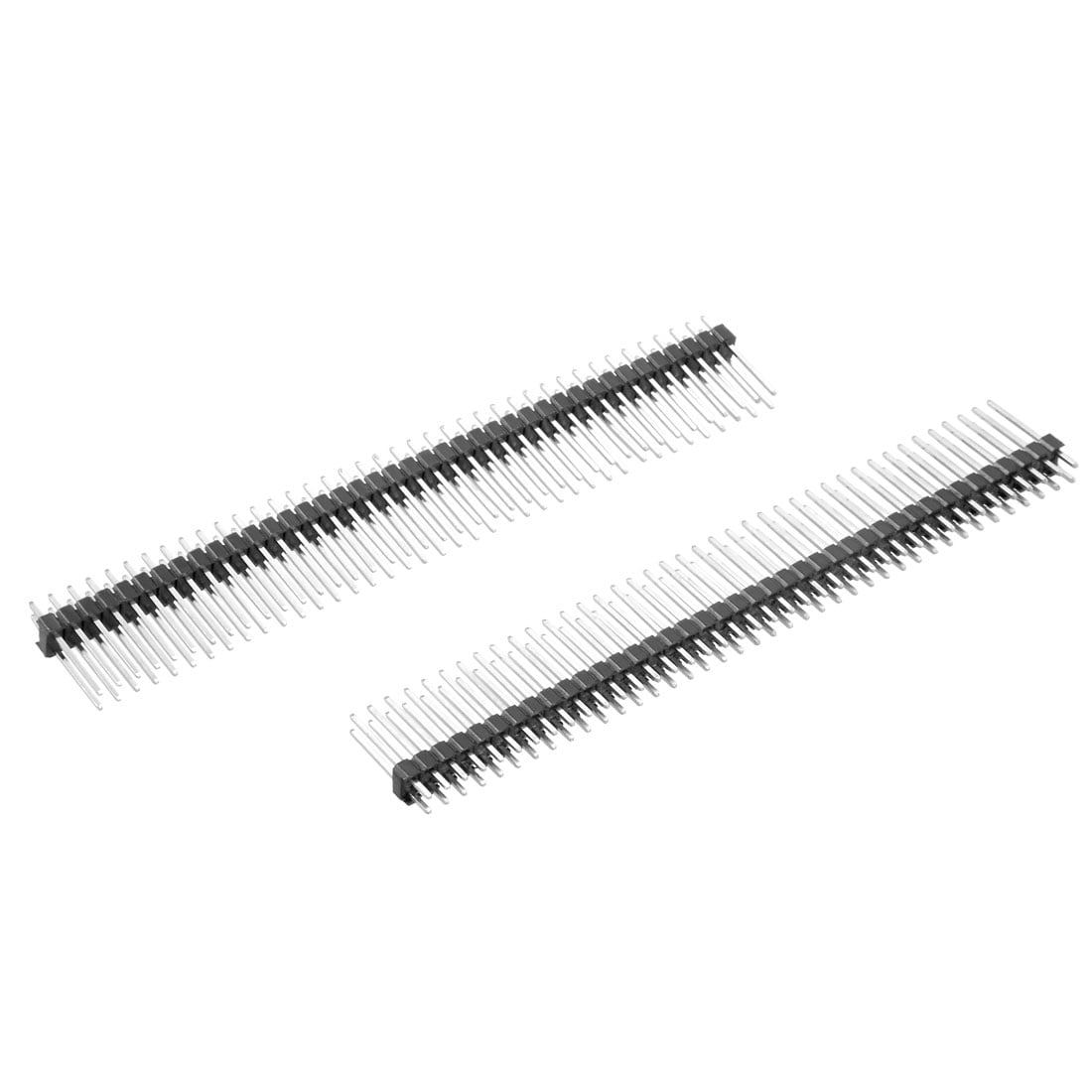 10PCS 2.54mm 2 x 40 Pin Male Double Row Right Angle Pin Header Strip 