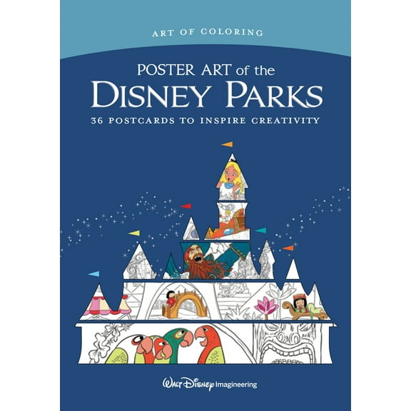 Pre-Owned Art of Coloring: Poster Art of the Disney Parks: 36 Postcards to Inspire Creativity (Paperback) 1368012442 9781368012447