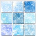 thumbnail image 1 of Sticky Notes Demonwer, 9 unidades, copos de nieve de invierno, 7,5 x 7,5 cm, 1 of 7
