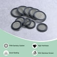 thumbnail image 2 of Uxcell 2-Pack 150 Malla FKM Junta Sanitaria de 2 Pulgadas con Pantalla de Acero Inoxidable Junta Tri-clover Negra, 2 of 6