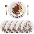 thumbnail image 3 of GZHJMY Christmas Cute Gnome Placemats Set of 1 Non-Slip Heat Resistant Dining Table Place Mats Washable Kitchen PVC Weave Table Mats Table Mat, 3 of 7