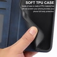 thumbnail image 6 of Decase for iPhone 14 Pro Wallet Case, Shockproof Lanyard Strap Magnetic PU Leather Stand Cover with TPU Inner Shell,Card Slots Compatible with iPhone 14 Pro, Blue, 6 of 8