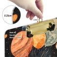thumbnail image 6 of FORMRS Acrylic Clipboard with Low Profile Clip Standard A4 Letter Size, 12.5" x 9", Retro Watercolor Planet, 6 of 8