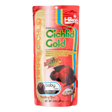 Hikari Cichlid Gold, Baby Pellet Fish Food, 8.8 Oz