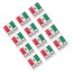 thumbnail image 3 of FELTECHELECTR 12 pegatinas de banderas de países, calcomanías artísticas para el cuerpo, el rostro y los deportes (México), 3 of 6