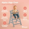 thumbnail image 3 of hauck Alpha+ Grow Along Adjustable Wooden Highchair Seat, Beechwood, Grey, 3 of 7