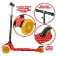thumbnail image 3 of Rugged Racers Mini 3-Wheel Kids Scooter in Red Polka Dot, 3 of 7