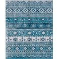 thumbnail image 4 of Unique Loom Lucerne Collection Area Rug - Rosengart (7' 10" x 10' Rectangle Blue/Gray), 4 of 11