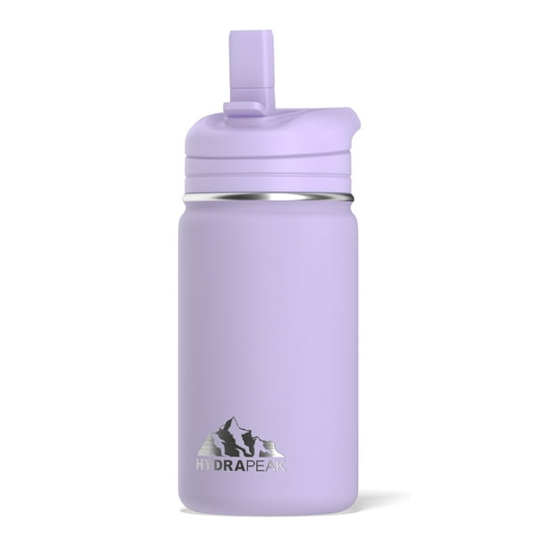 Hydrapeak Termo Mini de 14 oz con aislamiento y tapa con pajita Lavanda