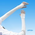 thumbnail image 2 of VONCOS Breathable UV Arm Sleeves UPF 50+ Sun Protection for Men Women Cooling Unisex Sleeves for Outdoor Cycling Hiking Running Gray,Size Free Size, 2 of 3
