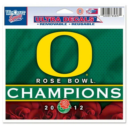 NCAA - Oregon Ducks 2012 Rose Bowl Champions 4.5x6 Cling Decal