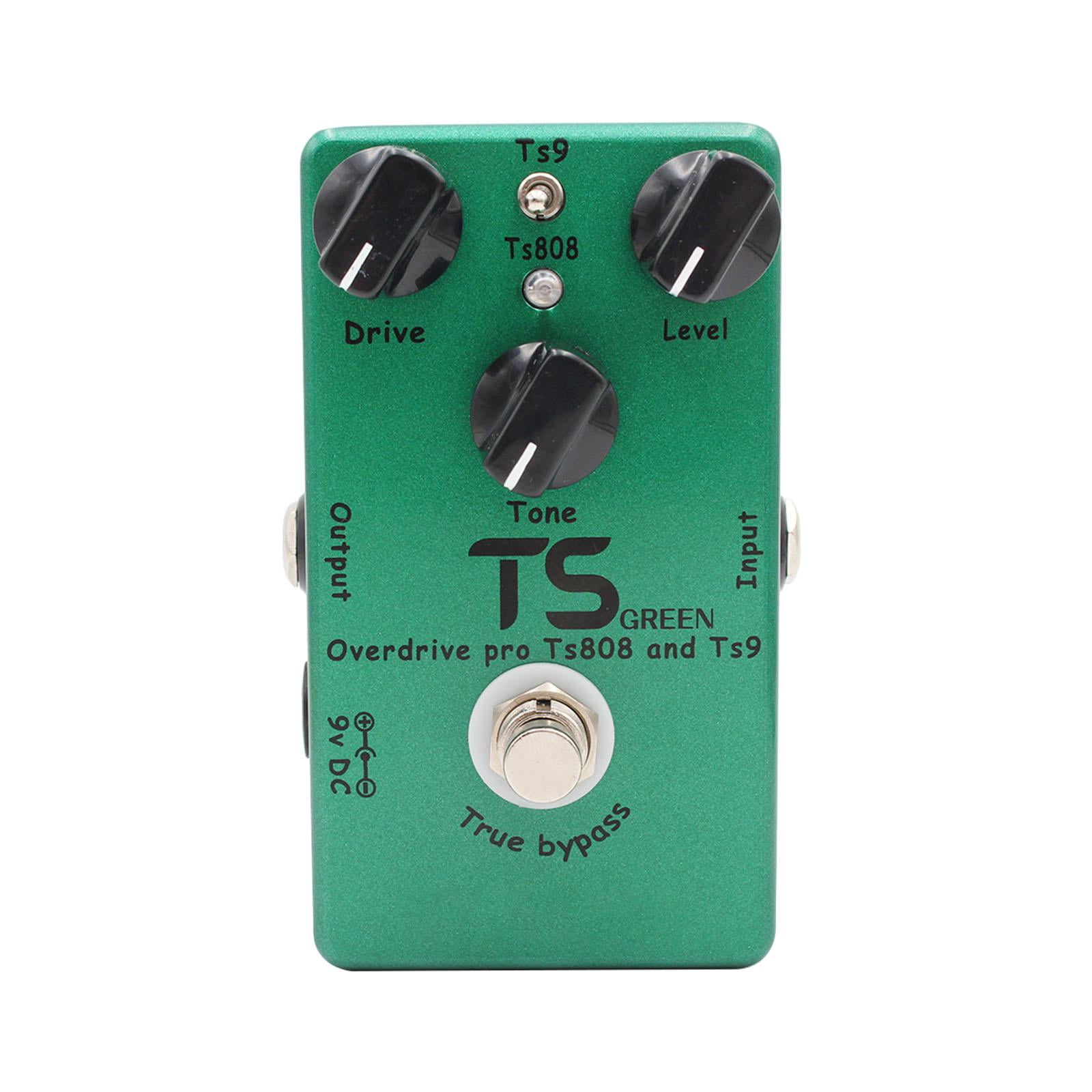 MERIGLARE Pédale d'Effet de Guitare Mini Overdrive Pédale Pièces de Guitare Instrument de Musique Compact Vert