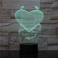 thumbnail image 3 of I Love You to The Moon and Back, 3D Illusion Lamp Flower, Bear 3D Visual Night Light, I Love You Gifts for Him Lamps for Adults, Love Lights Neon Sign Light Xmas Birthday Decoration, 3 of 7