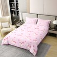 thumbnail image 2 of Erosebridal Cartoon Bowknot 100% Cotton Comforter Cover Twin, Kawaii Unicorn 100% Cotton Comforter Cover Twin, Girls Kids, Reversible 2 Pieces（No Comforter）, 2 of 6