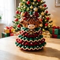 thumbnail image 5 of Cute Animals Christmas Tree Diy Crochet Kit,Highland Cow Christmas Tree Kit For Holiday Handmade Project & Gift(1Pcs,Cow), 5 of 7