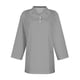 thumbnail image 4 of Camisa de manga 3/4 con solapa casual SCZ para Mujer color gris XL, 4 of 4