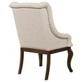 thumbnail image 4 of Brockway Tufted Arm Chairs Cream and Antique Java (Set of 2), 4 of 10