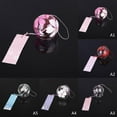thumbnail image 7 of Forzero Japanese style hand-painted sakura glass wind chimes, home garden and office ornaments wind chimes, blessings, gifts, good wishes, 7 of 7