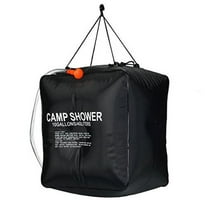Camping 40L Portable Solar Heating Shower Bag Removable Hose&On-Off Shower Head