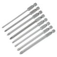 thumbnail image 3 of Juego de 8 piezas de puntas de destornillador Phillips Uxcell de 4" de longitud, brocas magnéticas en cruz, 3 of 6