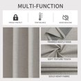 thumbnail image 4 of Cortinas opacas Joydeco, 160 x 160 cm, blanco grisáceo, 2 paneles, 4 of 9