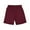 Burgundy, variant on Mens Sweat Shorts Brushed Fleece Lightweight Shorts with Pockets