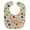 Yellow, variant on Black Labrador Retriever Pawprints Baby Bib